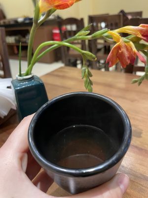 Tea was a bit weird: earthy   at Tara Chay in Hanoi