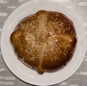 sesame seed pan de muerto at La Casa de Mamá - Pop Up in Portland