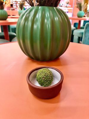 Pistachio energy ball at Wild Souls - Dubail Mall in Dubai