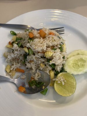 Vegetable fried rice   at Lucky Restaurant  in Surat Thani