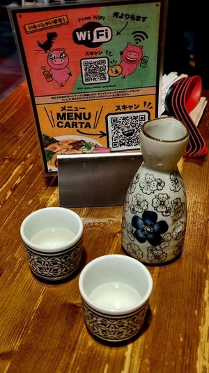 Sake at Natsu Ramen in Alicante