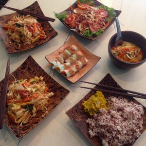 all vegan  at Morning Glory in Chiang Mai