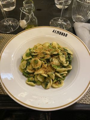 Orecchiette alle cime di rapa   at Almondo Trattoria in Turin