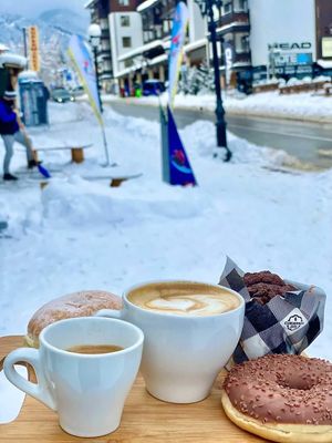 Coffee and some vegan snacks at Forest Cup Bansko in Bansko