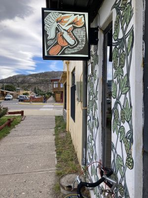 Logo  at Cerveza Rebelion in Chile Chico