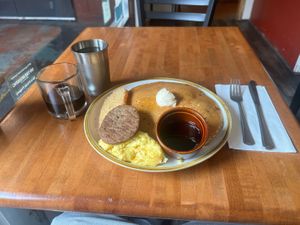   at Cooper's Co-op Cafe in Portland