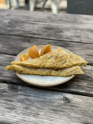 Breaky roti  at Cooper's Co-op Cafe in Portland
