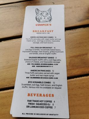  at Cooper's Co-op Cafe in Portland