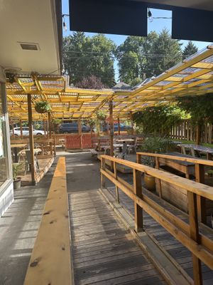 Seating area  at Cooper's Co-op Cafe in Portland