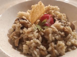 Mushroom risotto at Gostisce Tulipan in Lesce