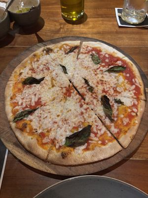 Vegan pizza   at Casa Rolandi in Cancun