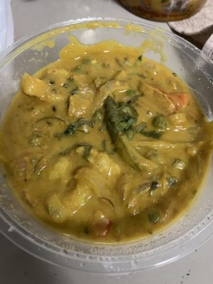 Vegetable jalfezi. Tonight’s order from grab wasn’t as good as it usually is    at Highway Curry in Phuket