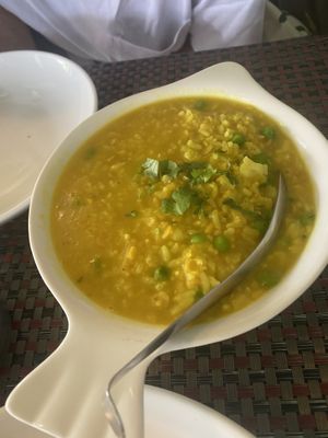 The porridge “kitcheri"  at Highway Curry in Phuket