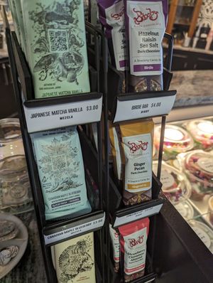 Chocolates for sale at Village Farmacy  in Poland