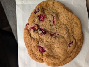 The softest, most delicious cranberry cookie at Village Farmacy  in Poland