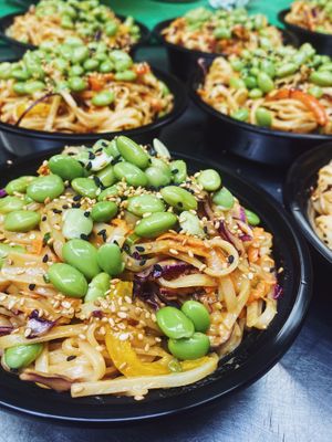 Our sesame noodle bowl is an everyday item (tues-sat) along with Mac and cheese, deli sandwiches and sides in the cold case. (Hot food specials change for Thurs-Sat) at Village Farmacy  in Poland