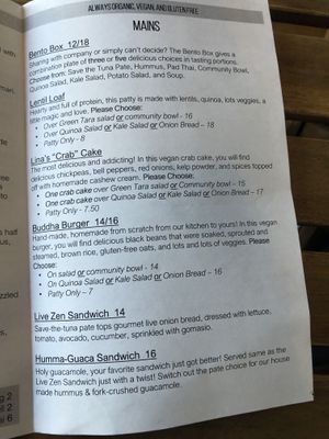 Menu   at Zen Mystery in Dania Beach