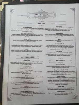 Menu March 2026  at Zen Mystery in Dania Beach