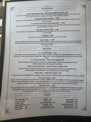 Menu March 2026  at Zen Mystery in Dania Beach