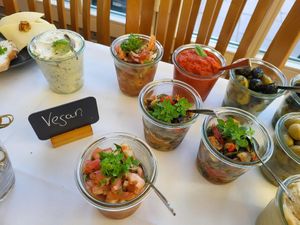 Vegan antipasti at Ristorante Aragosta  in Burscheid