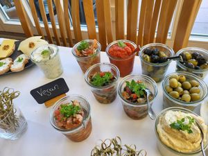 Olives and other starters at Ristorante Aragosta  in Burscheid