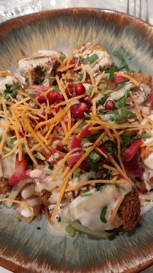 Falafels with tahina at Veggie Lovers  in Paris