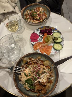 Fateh and Grandpa eggplant 😍  at Veggie Lovers  in Paris