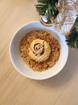 Cinnamon Roll Oatmeal at Sweet Jubilee Bakery in Geneva