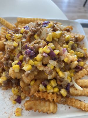 Loaded fries   at Sweet Jubilee Bakery in Geneva