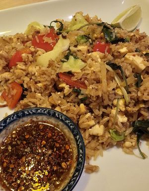 spicy fried rice tofu at Sala Thai Kitchen in Salt Lake City