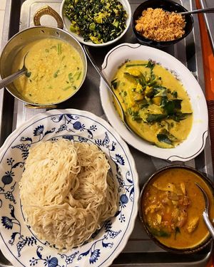 String hopper at Serendib Srilankan Cuisine in Siem Reap