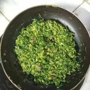 Green cabbage, green chilly and coconut at Serendib Srilankan Cuisine in Siem Reap