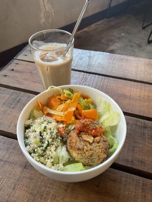   at Communita Cafe in Tokyo
