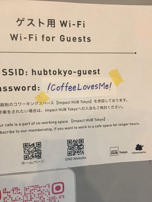   at Communita Cafe in Tokyo