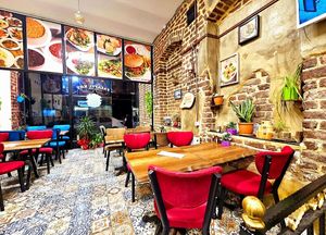 Inside at Falafel Köy in Istanbul