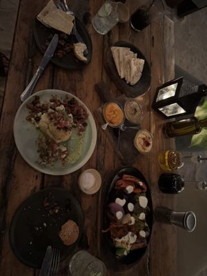 (Ignore the aioli on veg) as with an Omni for the meal  at Mandarina Seaside Restaurant in Holbox