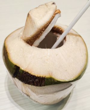 Fresh Thai coconut at BKK - Juice Land in Samut Prakan