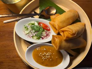Vegan spring rolls  at Iyara By Sakare Thai Cuisine in Cairns