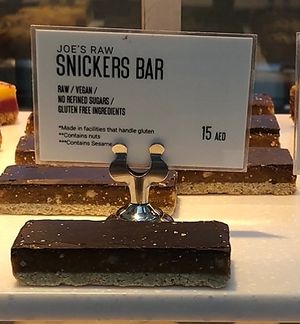Snickers bar  at Joe & The Juice - Yas Mall in Abu Dhabi
