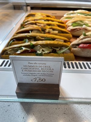 Pane alla curcuma on display   at Eataly - Termini in Rome