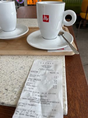 Cappuccino with oat milk   at Eataly - Termini in Rome