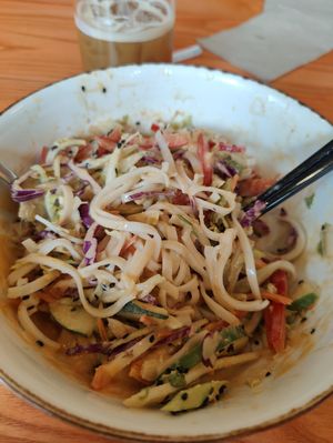 Thai noodles nom nom nom at Life Alive Organic Cafe   in Dedham