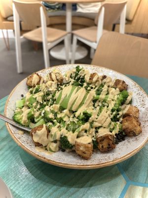 Green goddess bowl (added sesame tofu & lentils)  at Life Alive Organic Cafe   in Dedham