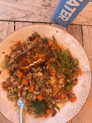 Teriyaki Tofu grain bowl  at Life Alive Organic Cafe   in Dedham