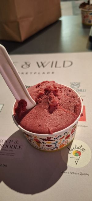 Fruit salad at Joelato in Edinburgh