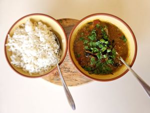 Mushroom curry. at Floresta in Fatima