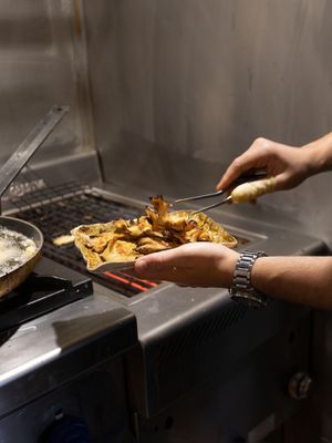 Cogumelos pleurotus grelhados.   at Taberna Nobe in Gafanha Da Nazare