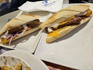 Bocata de salchicha y bocata de seitán at La Boca Te Lia  in Jaen