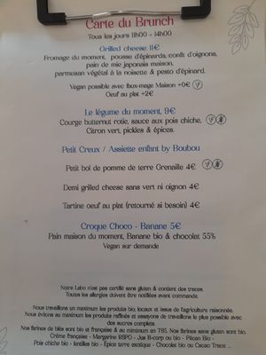 La carte at Inzu in Marseille