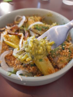 Le risotto verde aux poireaux at Inzu in Marseille
